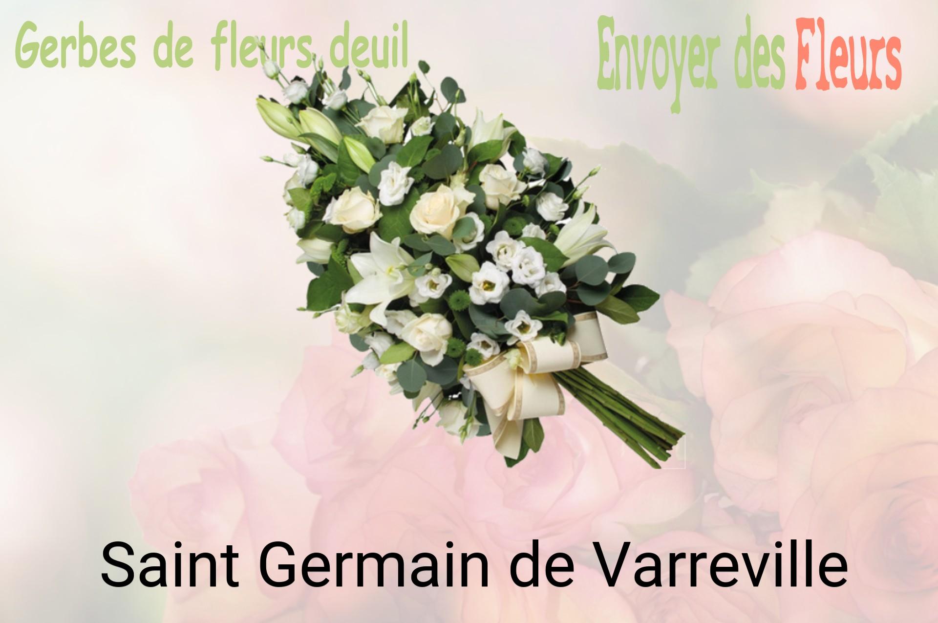 Gerbe de fleurs de deuil livrée à Saint-Germain-de-Varreville